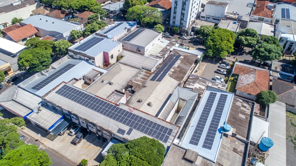 Geração solar na Fundação Hospitalar de Cianorte