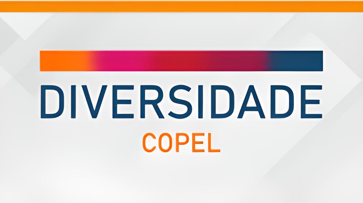 Logomarca da Comissão da Diversidade Copel. Uma barra colorida sobre as palavras Diversidade Copel.